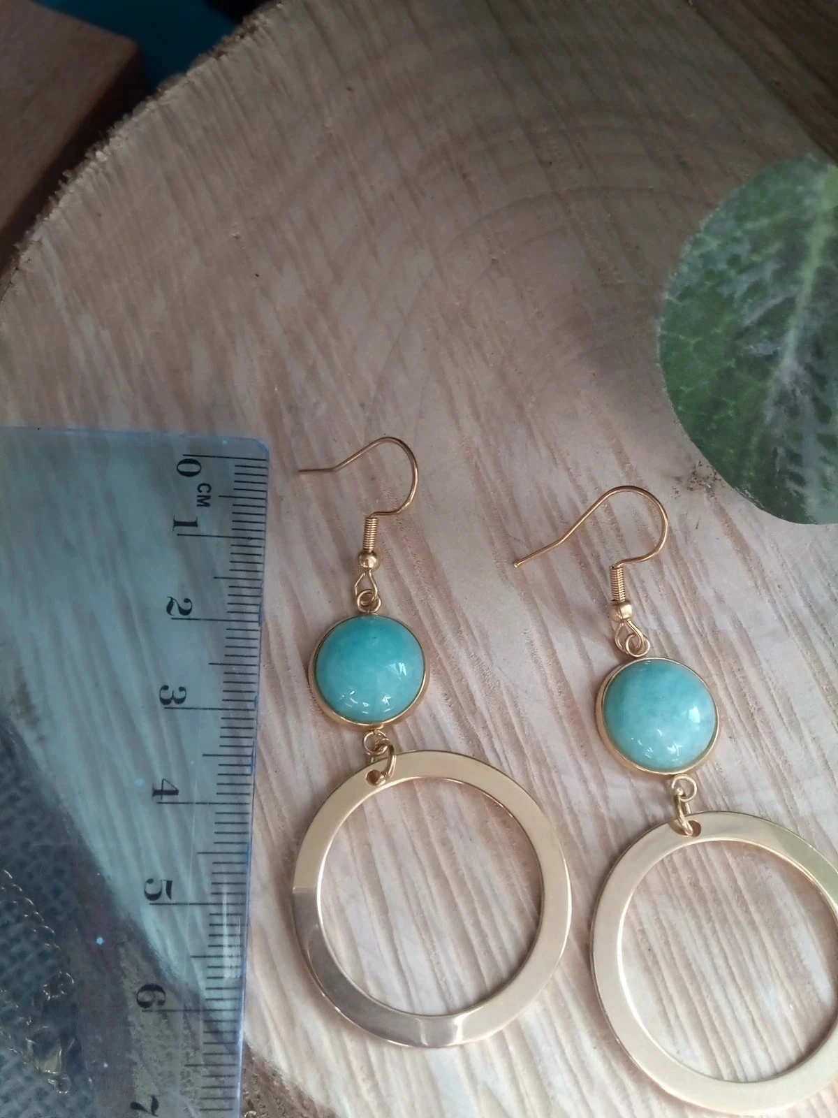 Boucles d'oreilles avec pierres Amazonite – photo 3
